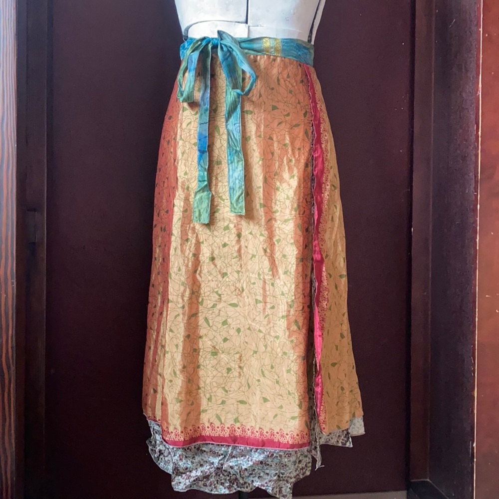 Recycled Silk Saree skirt